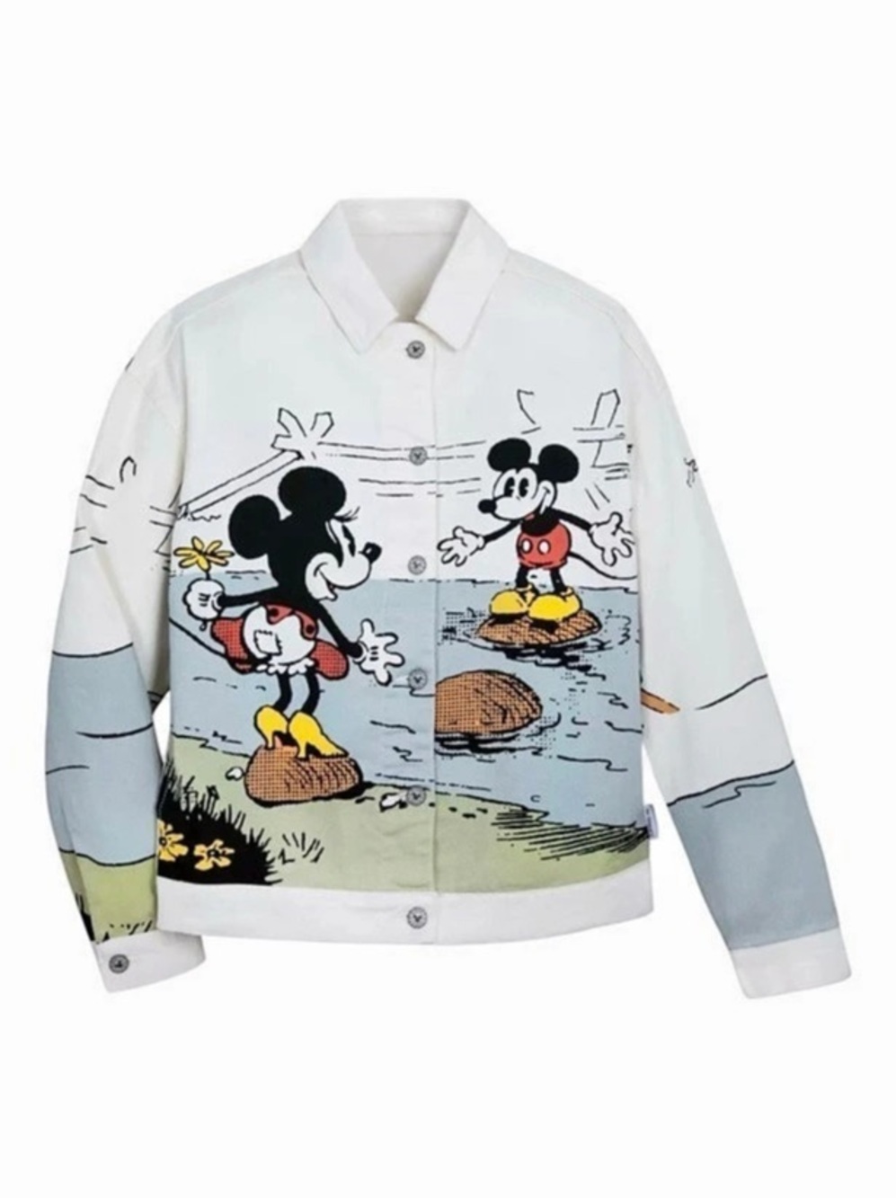 Disney Mickey & Minnie Mouse Graphic Jean jacket